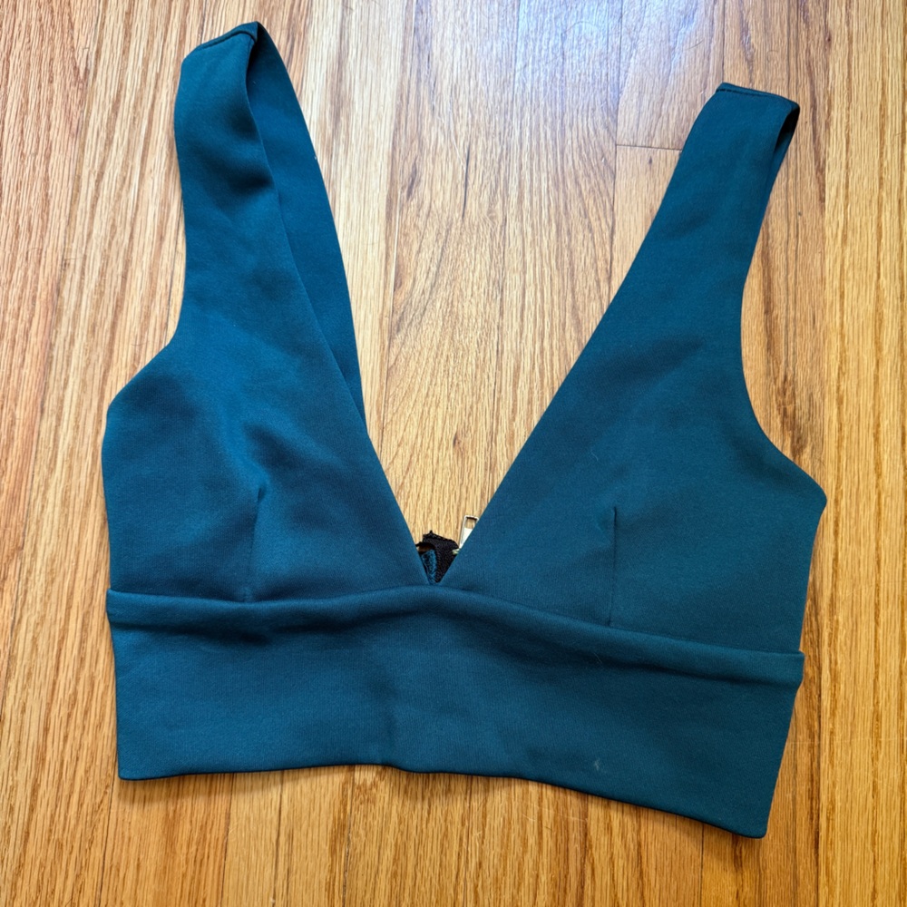 Missguided Teal Crop Top